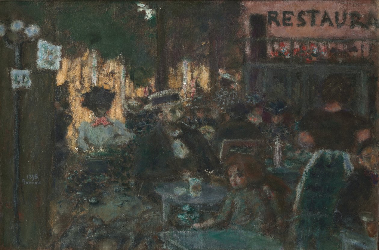 Cafe terrasse af Pierre Bonnard