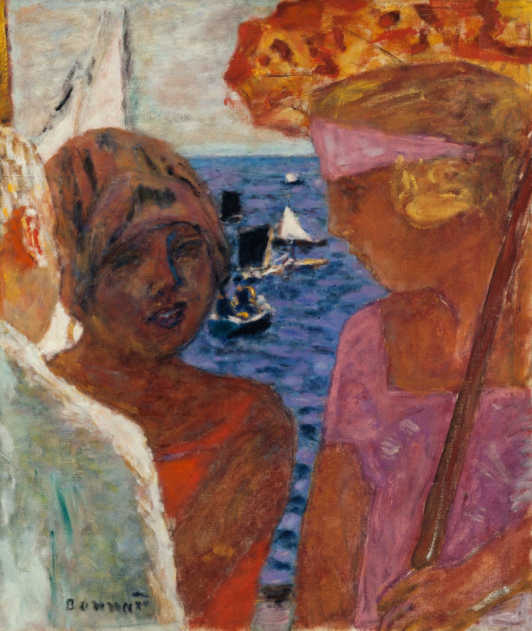 Samtale i Arcachon, 1926-1930. af Pierre Bonnard