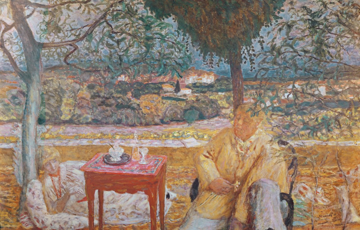 Samtale i Provence, ca. 1913-14 (olie på lærred) af Pierre Bonnard
