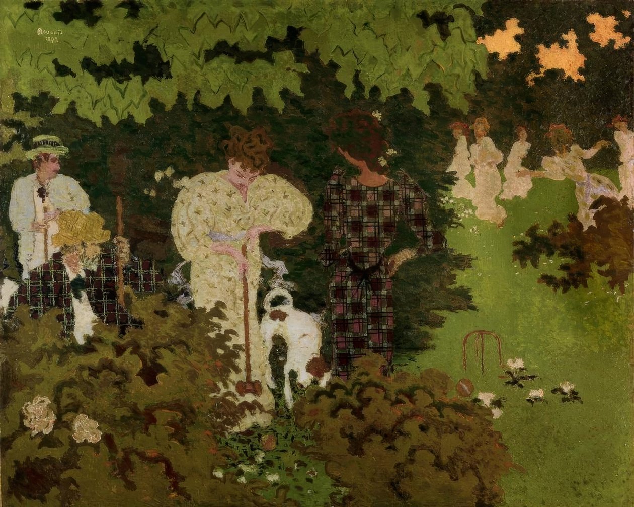 Twilight eller The Croquet Party af Pierre Bonnard