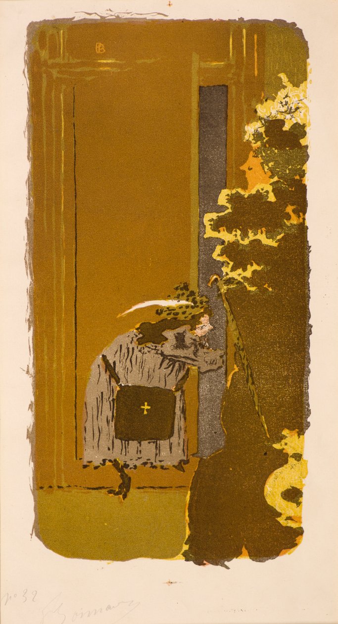 In the Street, 20. århundrede (litografi) af Pierre Bonnard