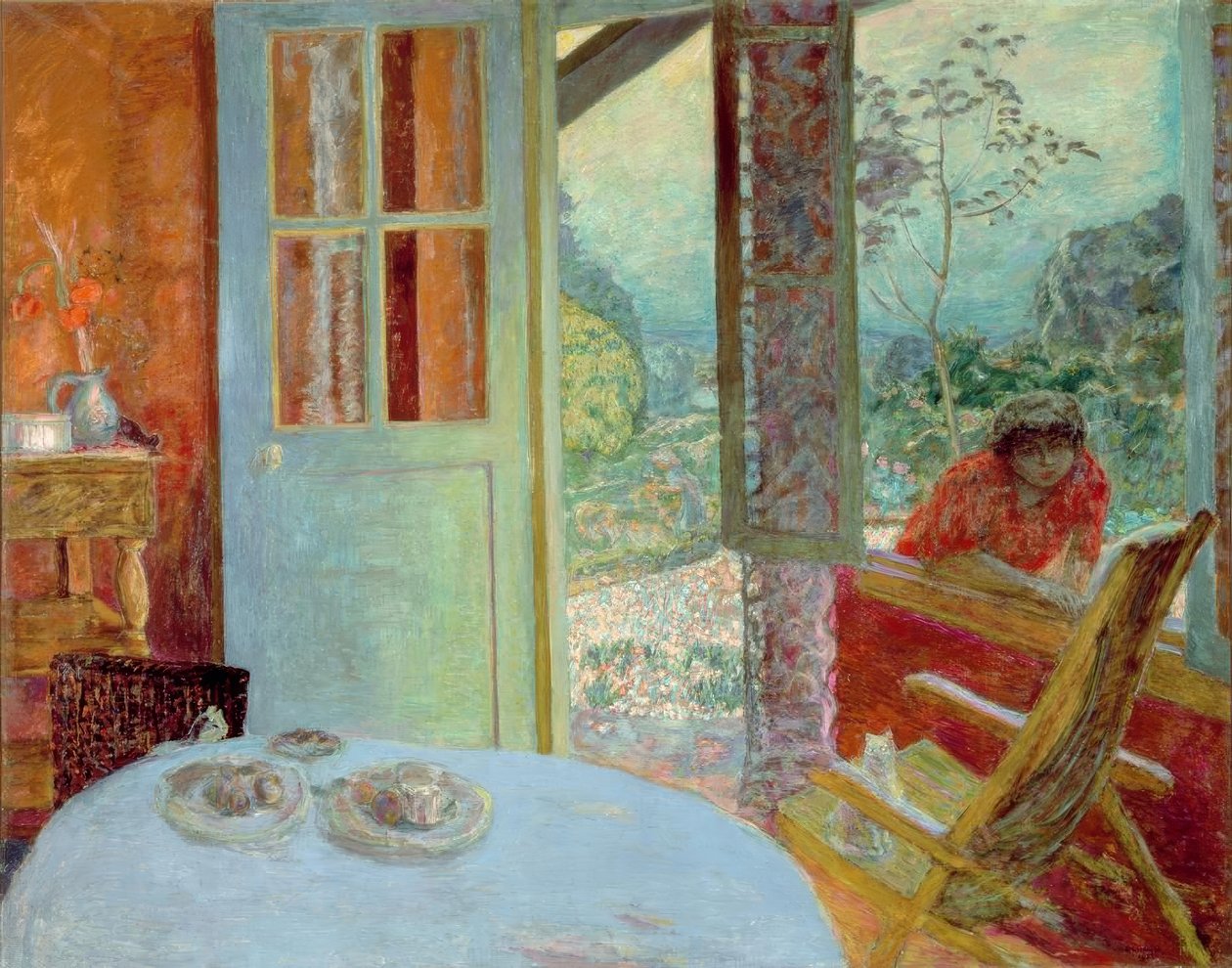 Spisestuen på landet af Pierre Bonnard