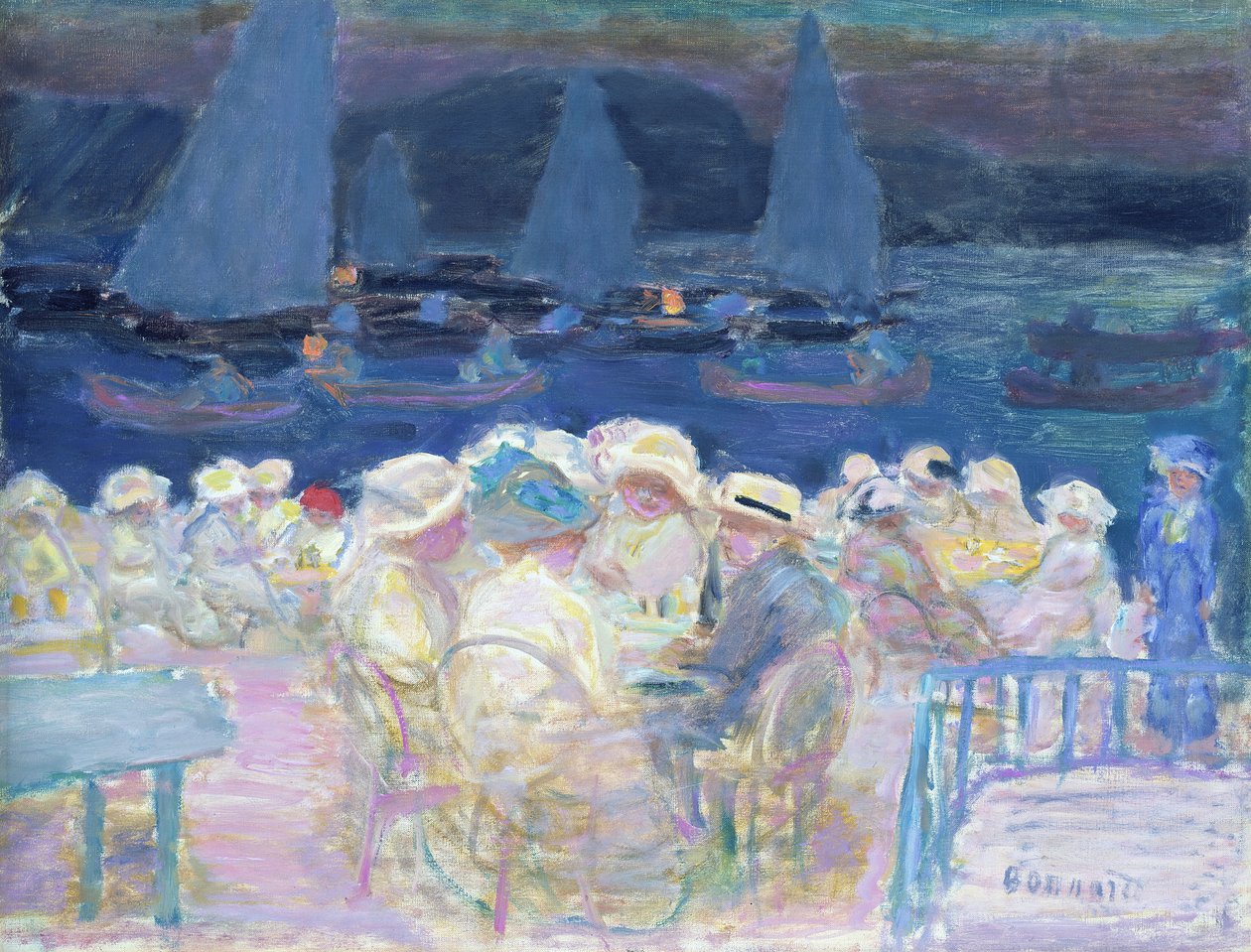 Aften udenfor, 1913 af Pierre Bonnard