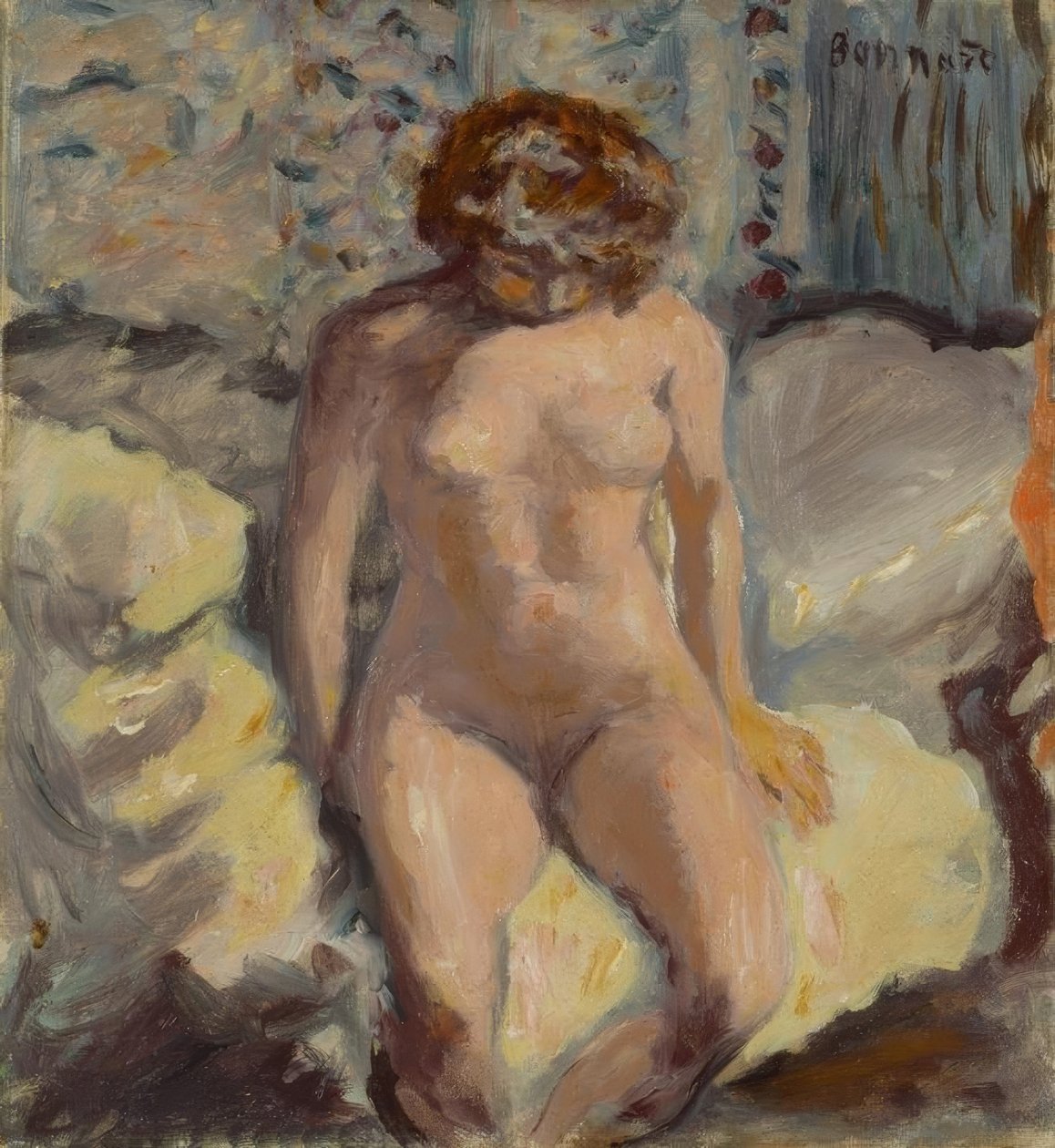 Kvindelig handling af Pierre Bonnard
