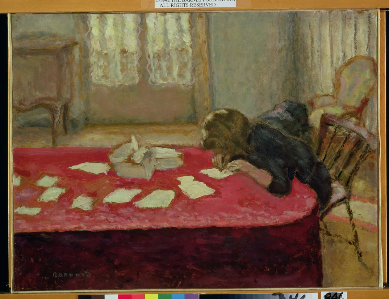 Pige skriver af Pierre Bonnard
