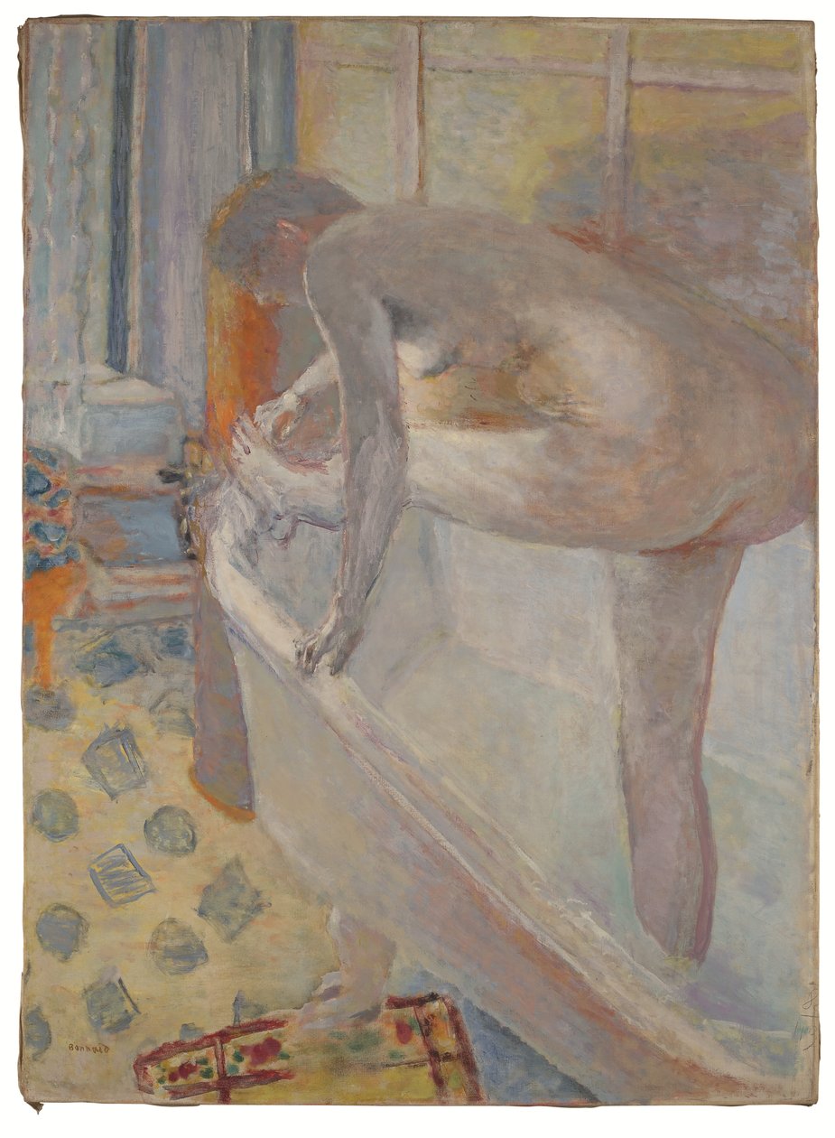 Stor nøgen i badekarret af Pierre Bonnard