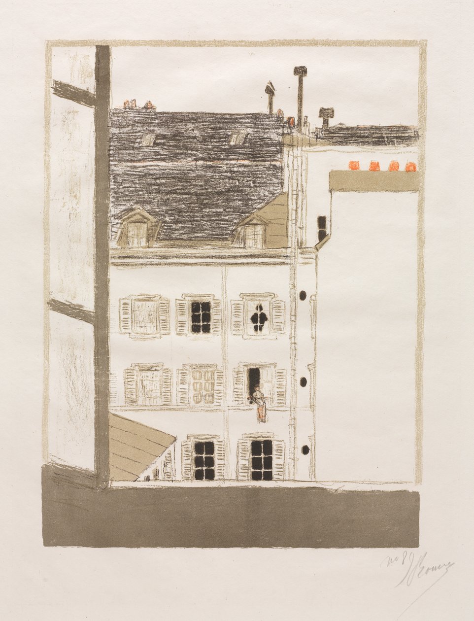 Huse i Gården af Pierre Bonnard