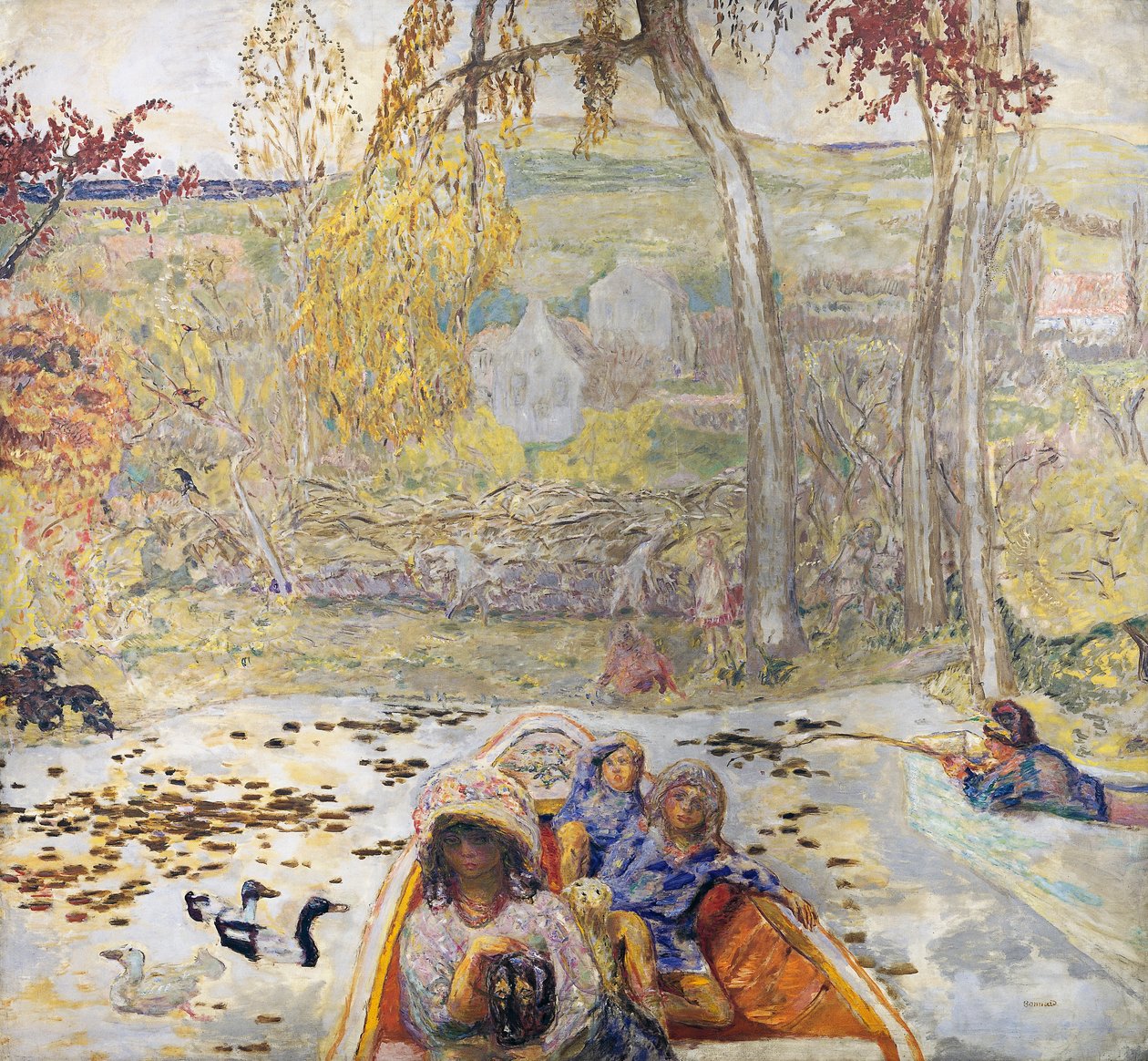 I en båd af Pierre Bonnard