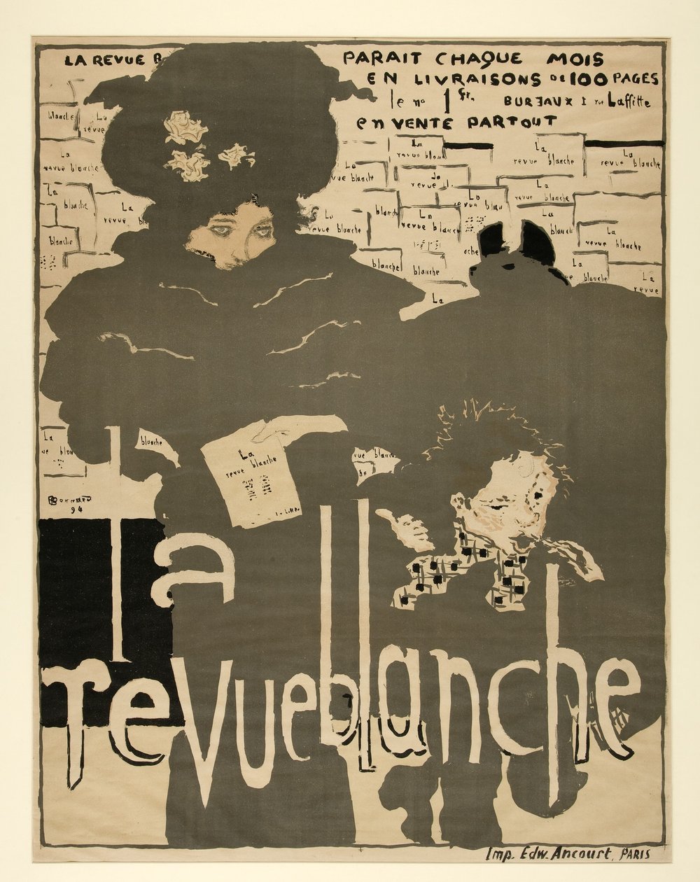 The White Review, pub. 1894 (farve litho) af Pierre Bonnard