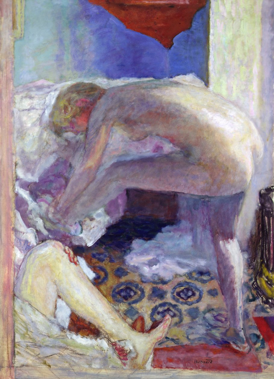 Stor blå nøgen af Pierre Bonnard