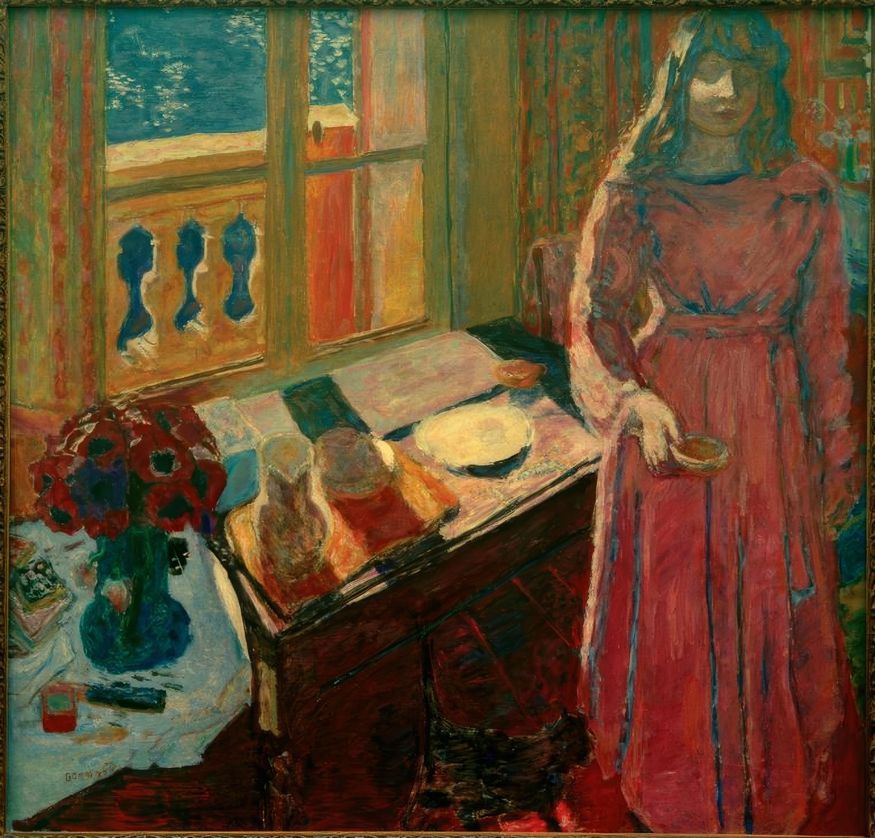 Skålen med mælk af Pierre Bonnard