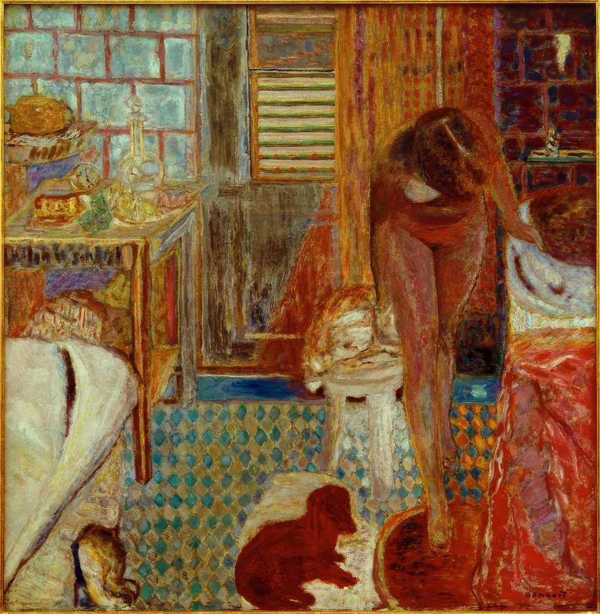 Badeværelset af Pierre Bonnard