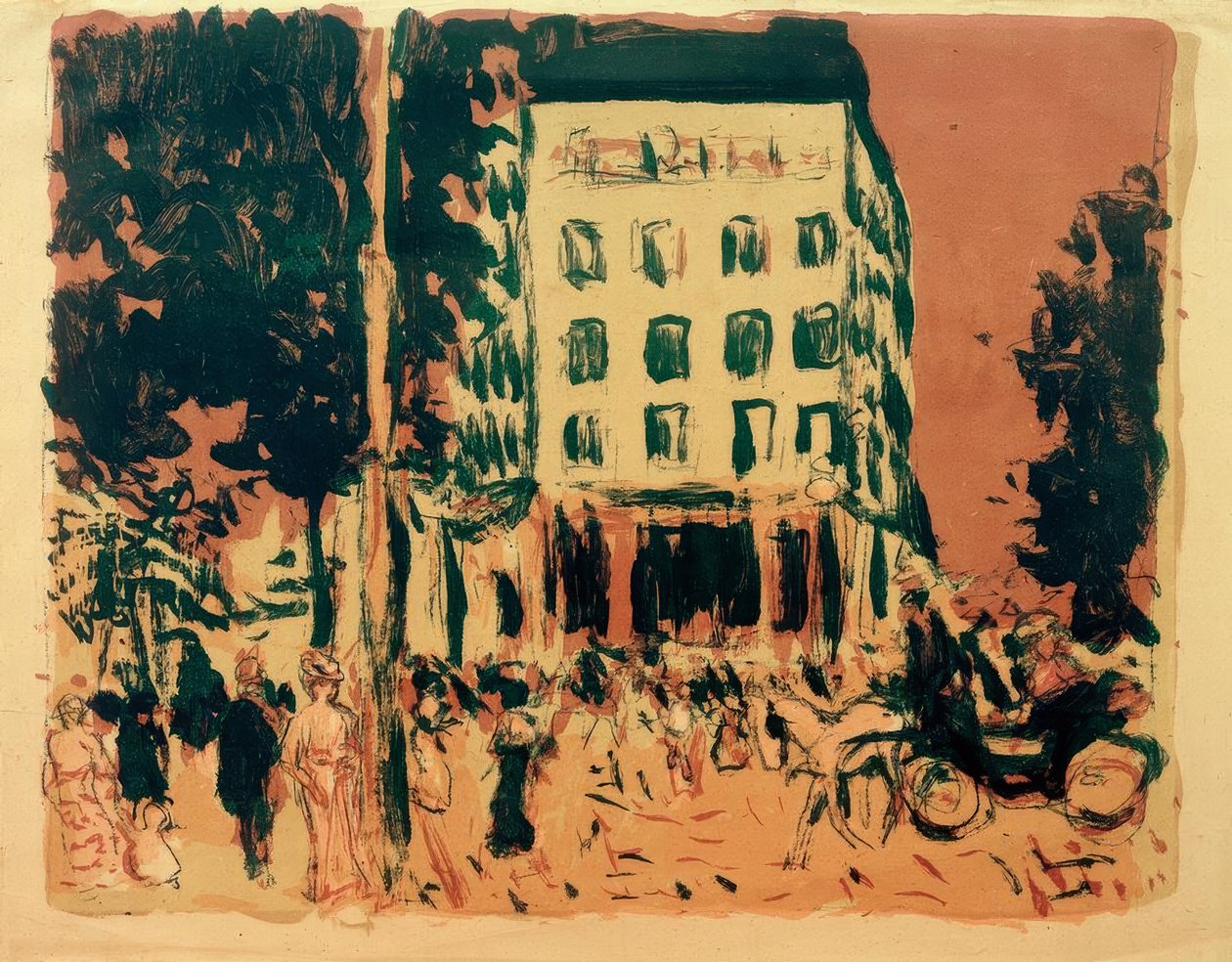 Boulevarderne af Pierre Bonnard