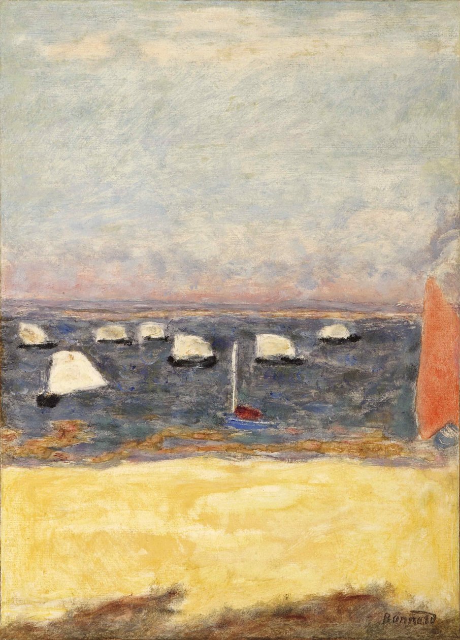 Les Voiliers, regattaer, ca 1932. af Pierre Bonnard