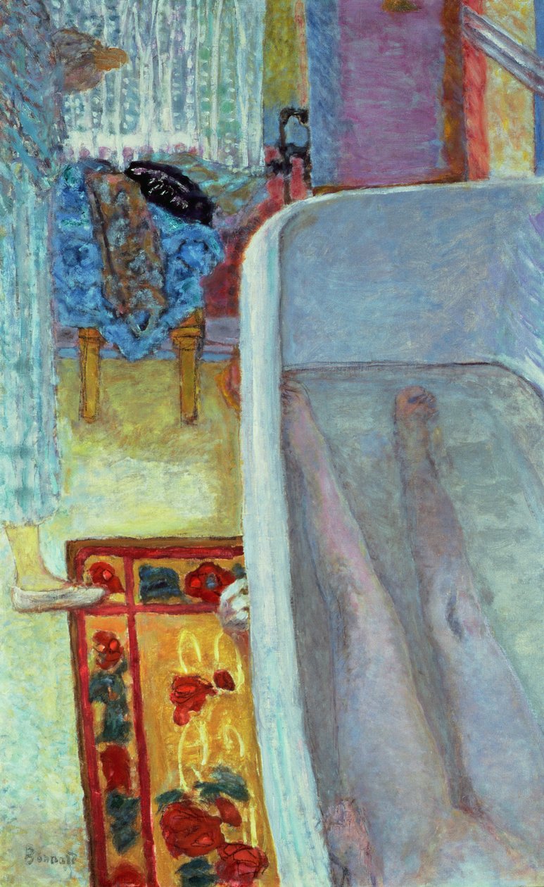 Nøgen i badet, 1925 af Pierre Bonnard