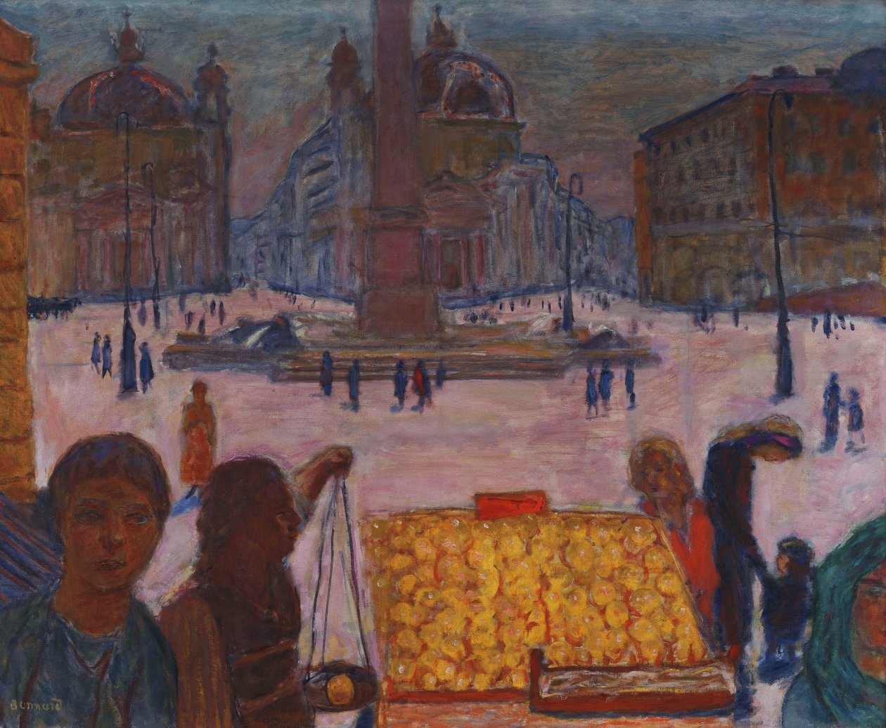 Piazza del Popolo, Rom af Pierre Bonnard