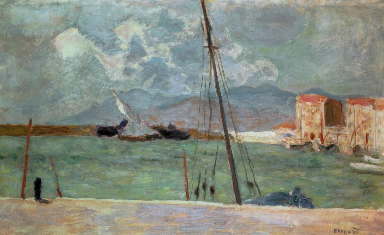 Havnen i Cannes af Pierre Bonnard