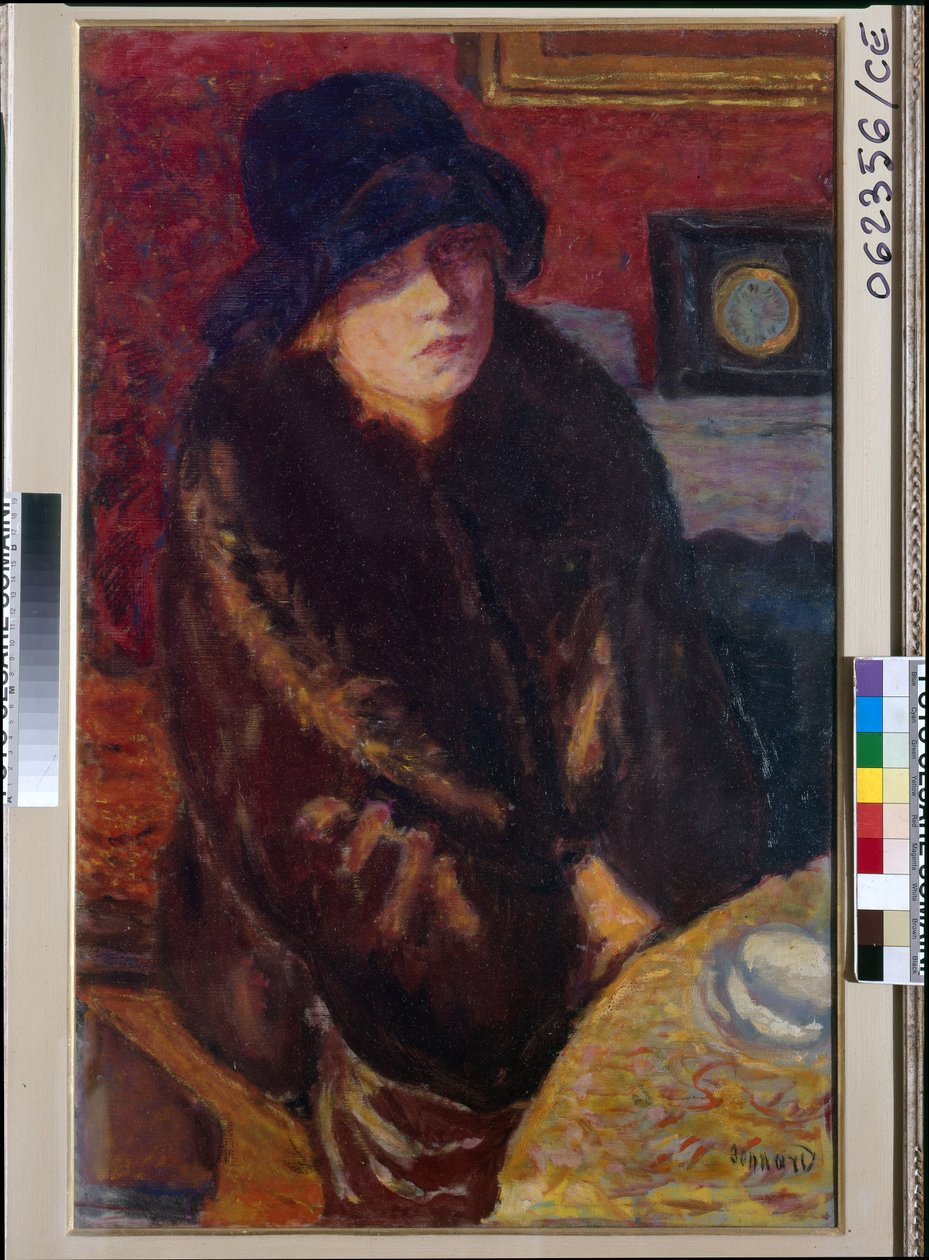 Portræt af Marta Bonnard af Pierre Bonnard