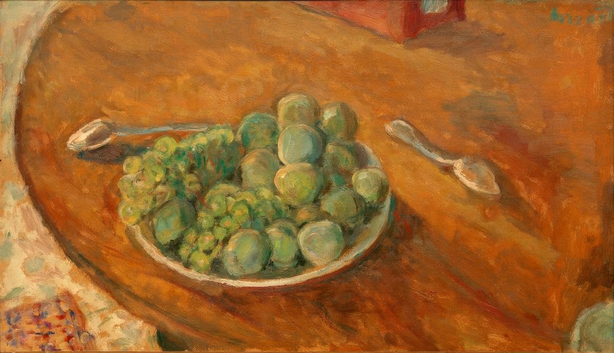 Blommer og druer af Pierre Bonnard