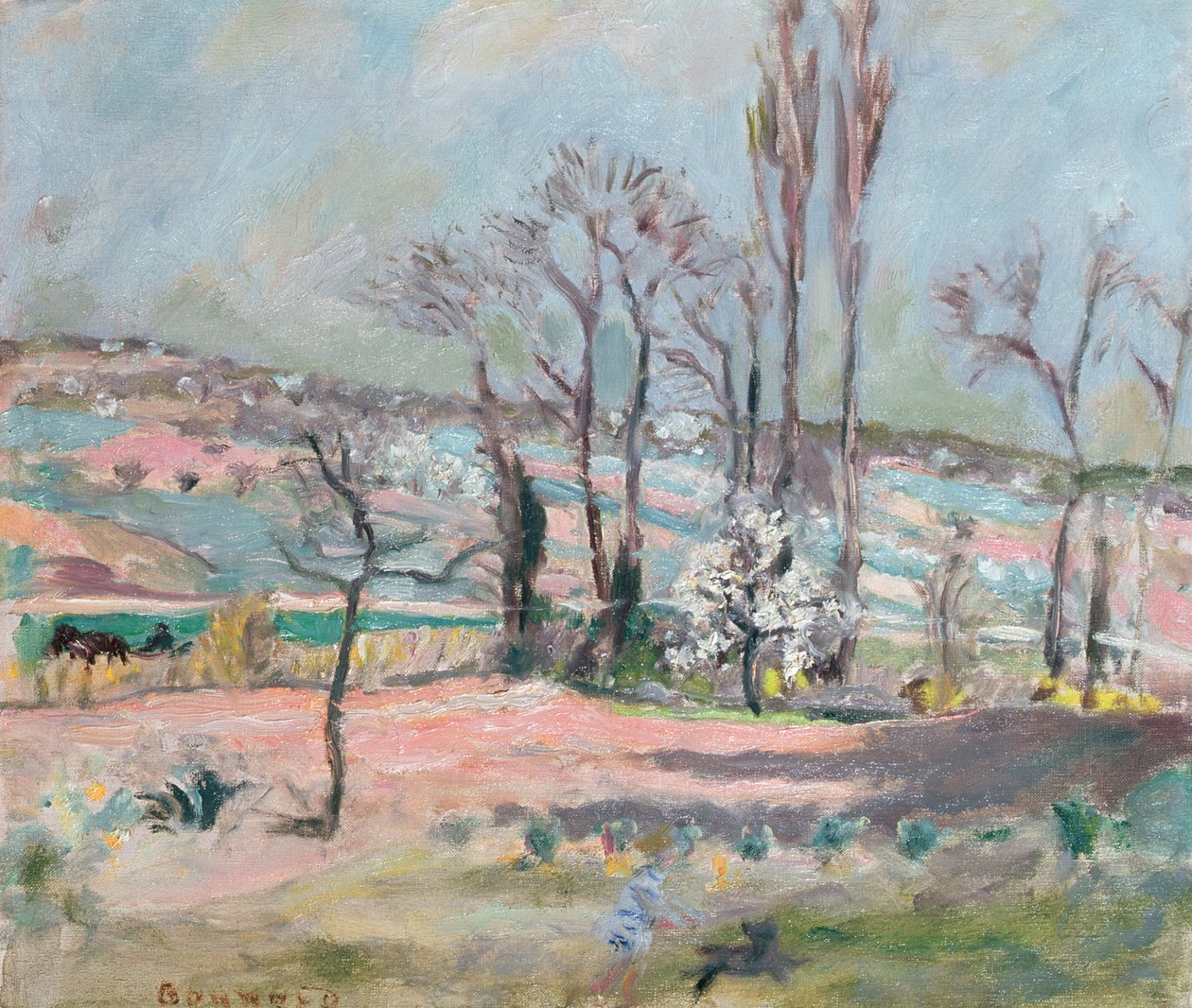 Forårslandskab af Pierre Bonnard