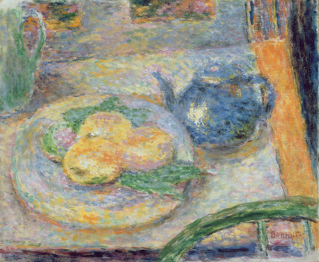 Still Life with Teapot, 1936-37dani af Pierre Bonnard