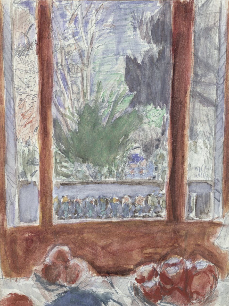 The Breakfast Room, ca. 1930 (wc på papir) af Pierre Bonnard