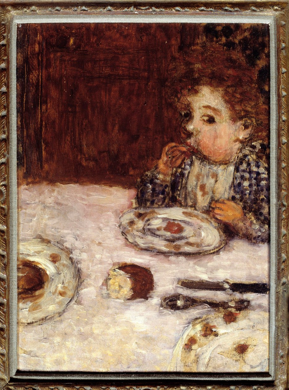 Barnet, der spiste frokost af Pierre Bonnard