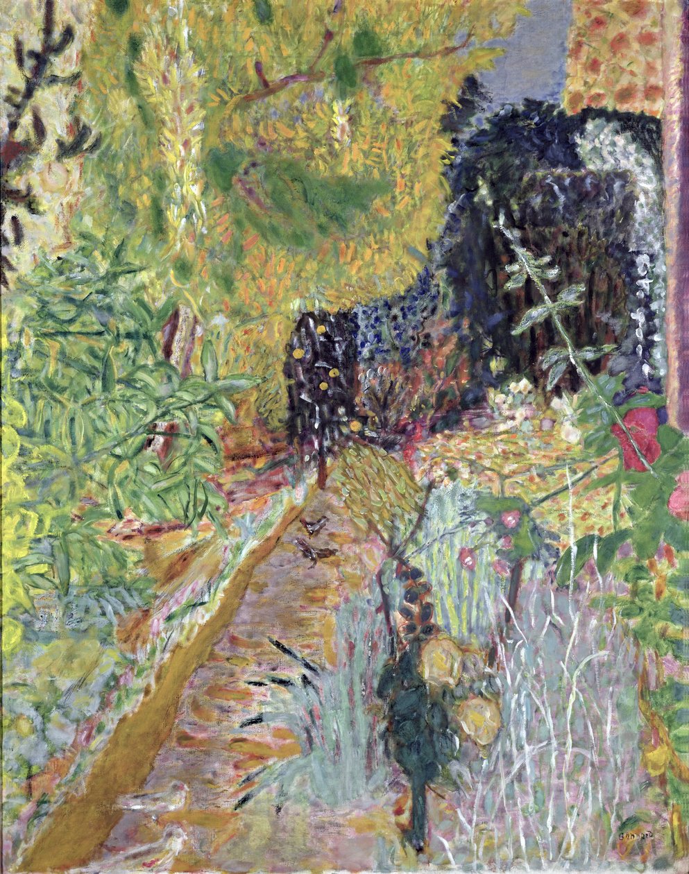 The Garden, ca. 1936 (olie på lærred) af Pierre Bonnard