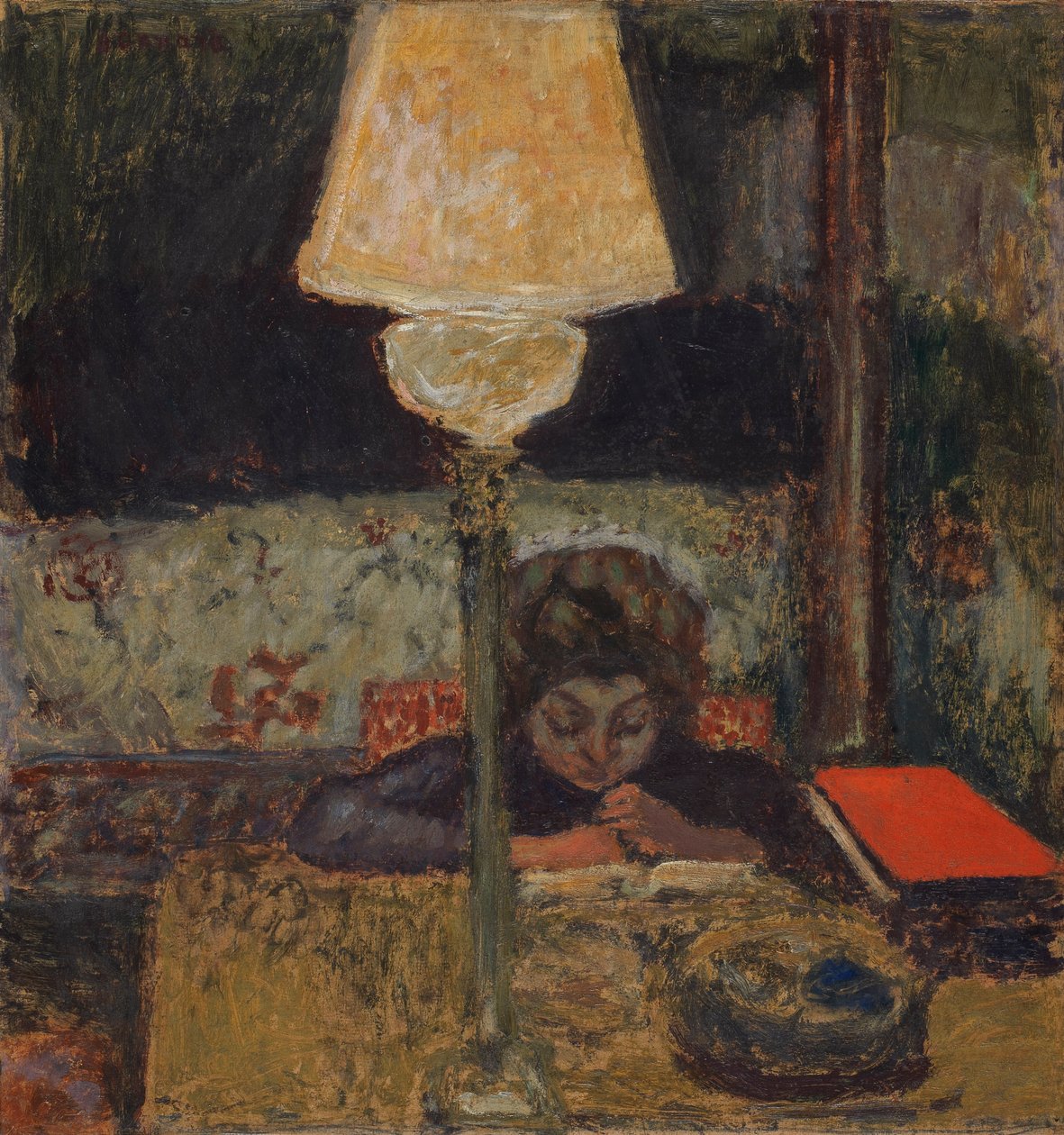 Olielampen, ca. 1898-1900 af Pierre Bonnard