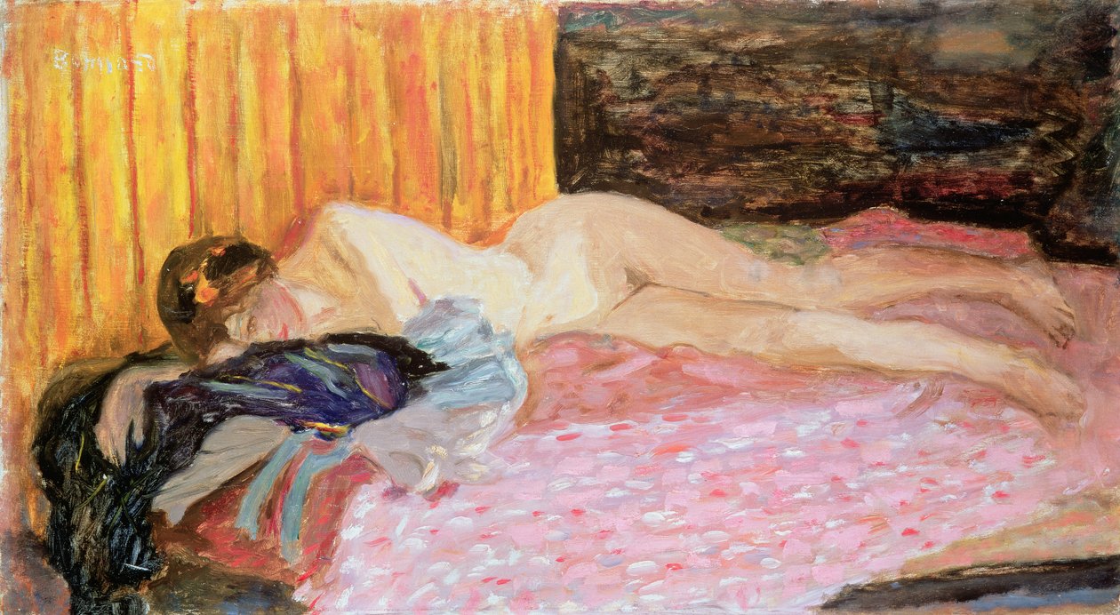 Den lyserøde sofa af Pierre Bonnard