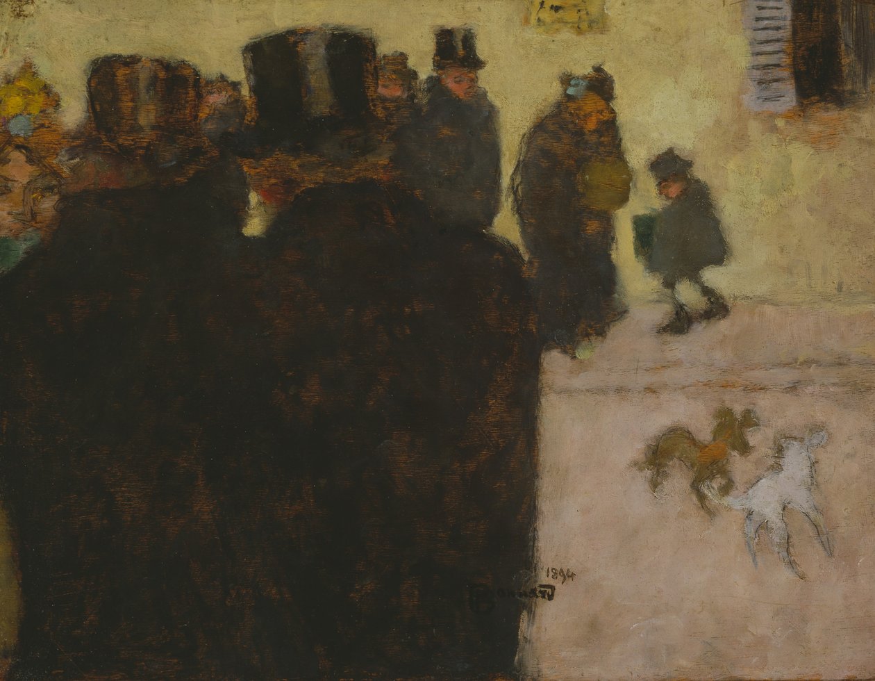 Gaden om vinteren af Pierre Bonnard