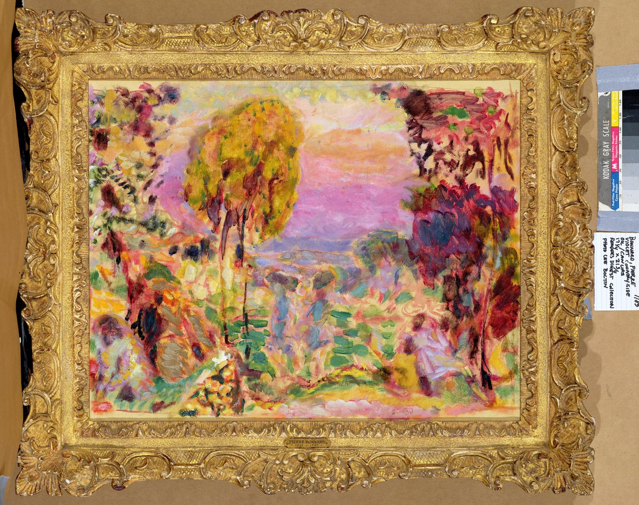 Violet landskab af Pierre Bonnard