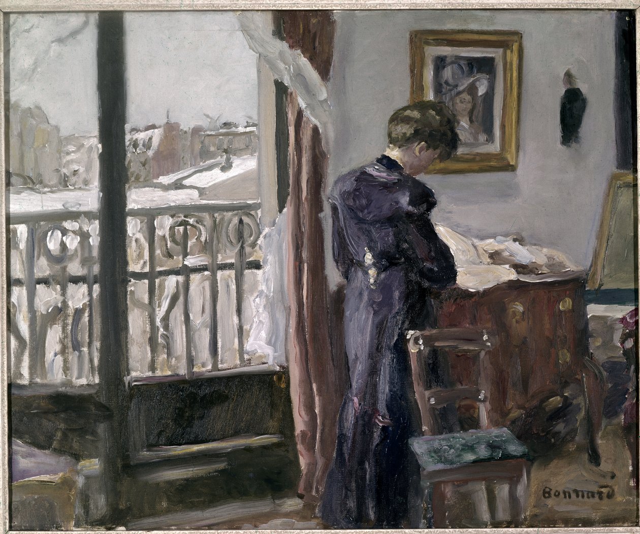 Vinterdag af Pierre Bonnard