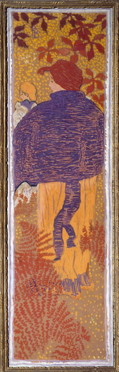 Kvinde ved pelerinen af Pierre Bonnard