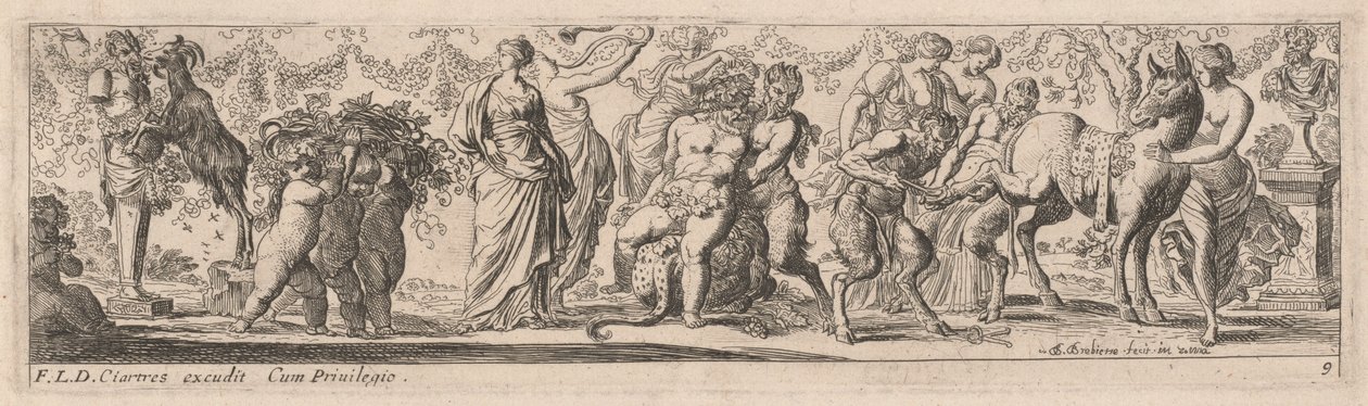 Drunken Silenus af Pierre Brebiette