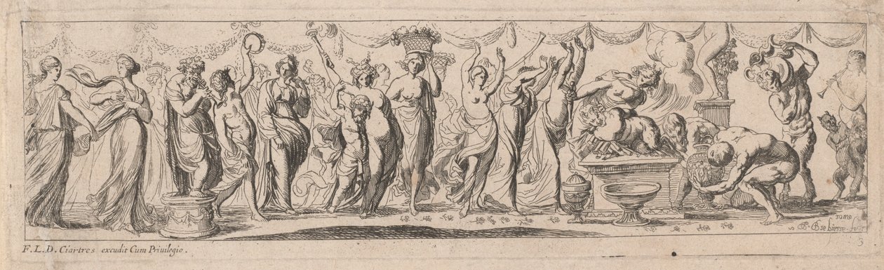 Offer af en Satyr af Pierre Brebiette