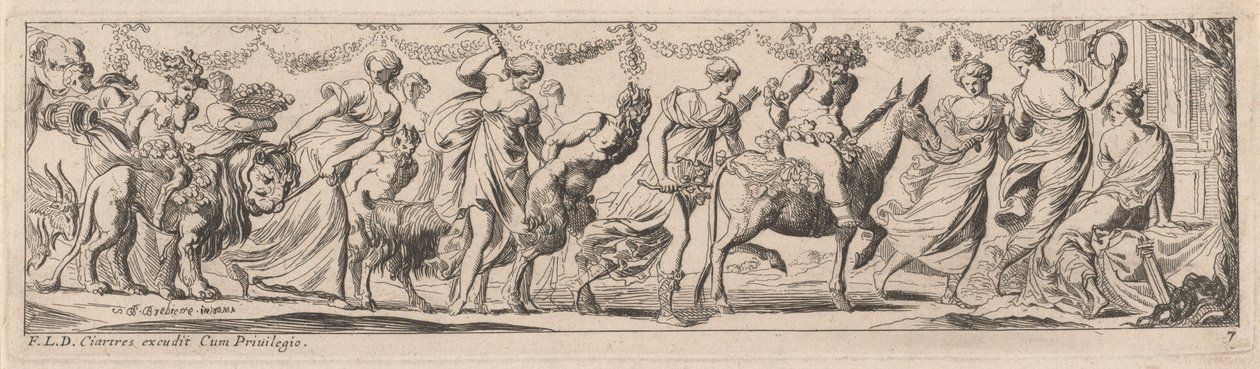 Kvinde pisker en Satyr af Pierre Brebiette