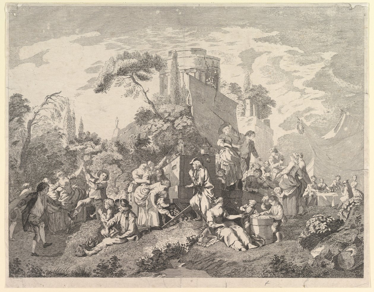 Landsmesse, 1762. af Pierre Charles Levesque