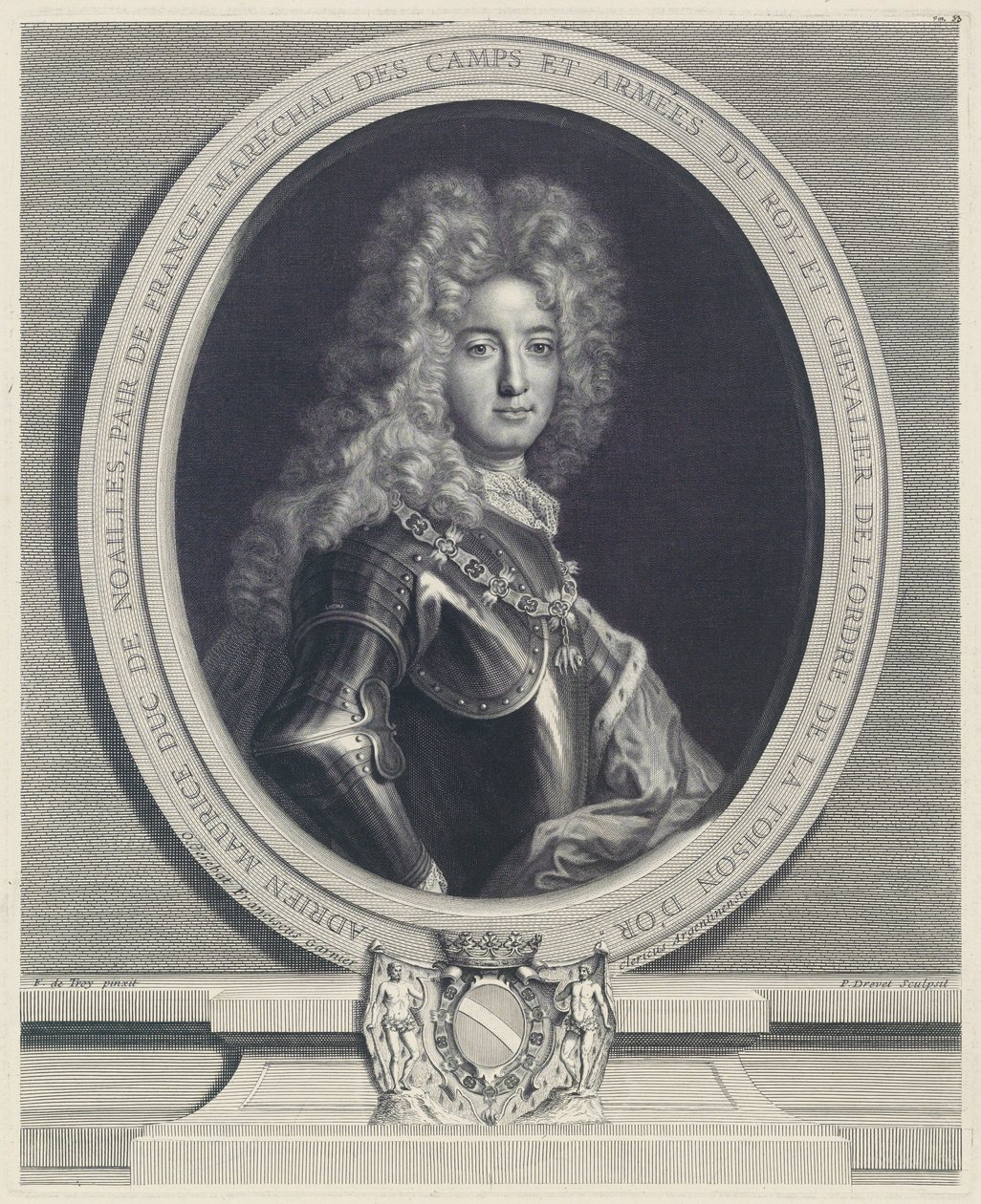 Adrien Maurice, hertug af Noailles af Pierre Drevet
