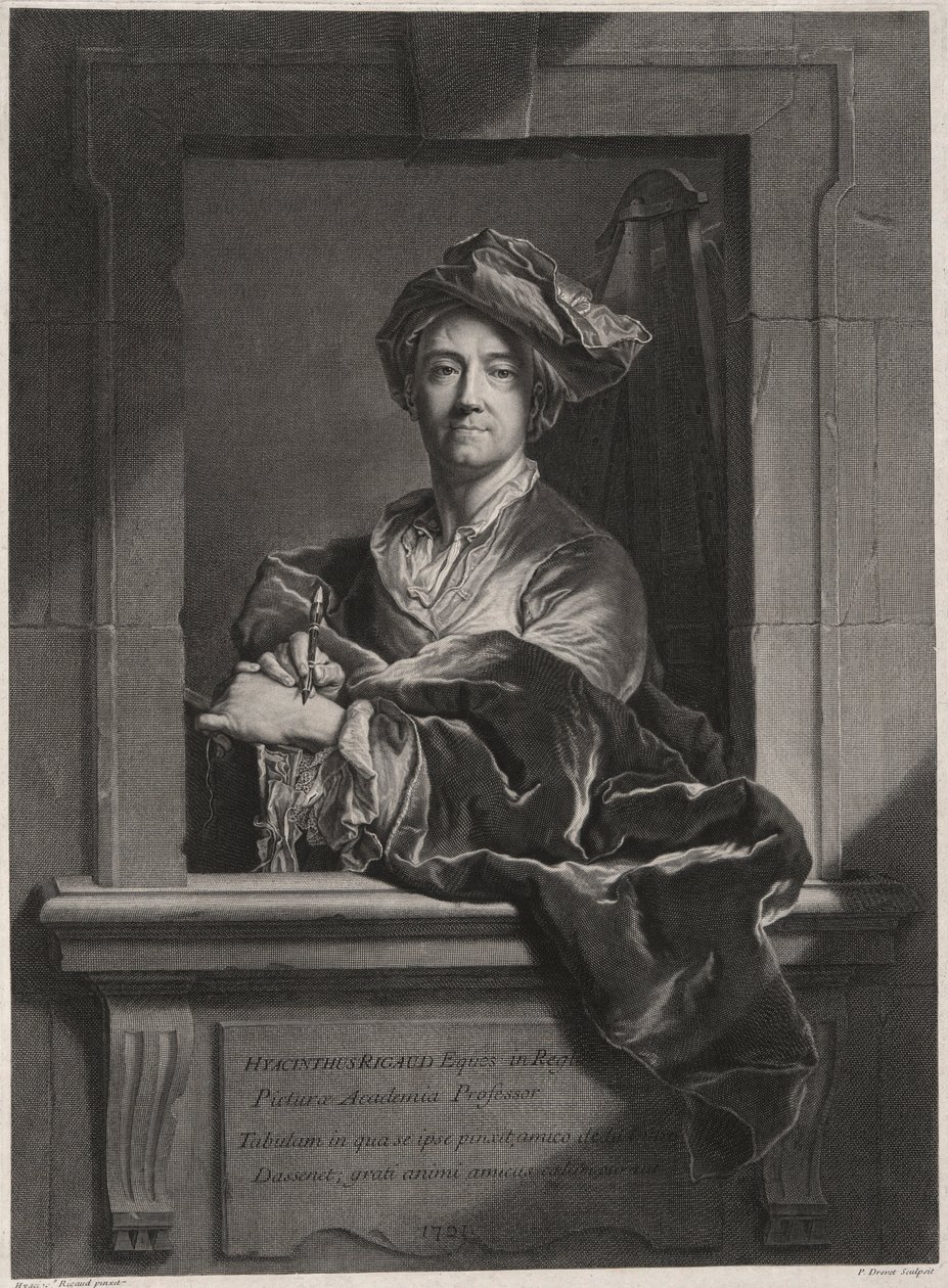Hyacinthe Rigaud (1659-1743) af Pierre Drevet