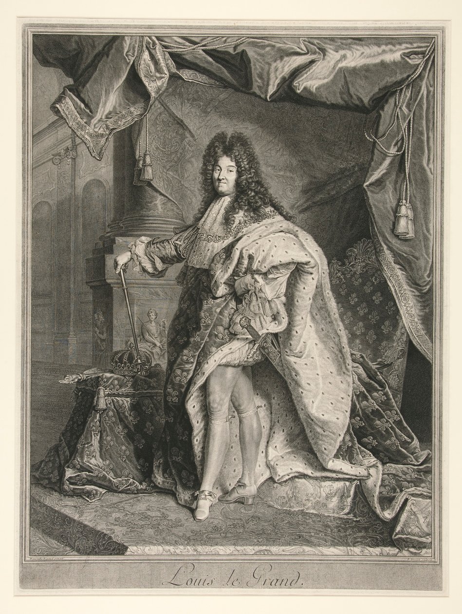 Ludvig XIV, konge af Frankrig (1638-1715) af Pierre Drevet