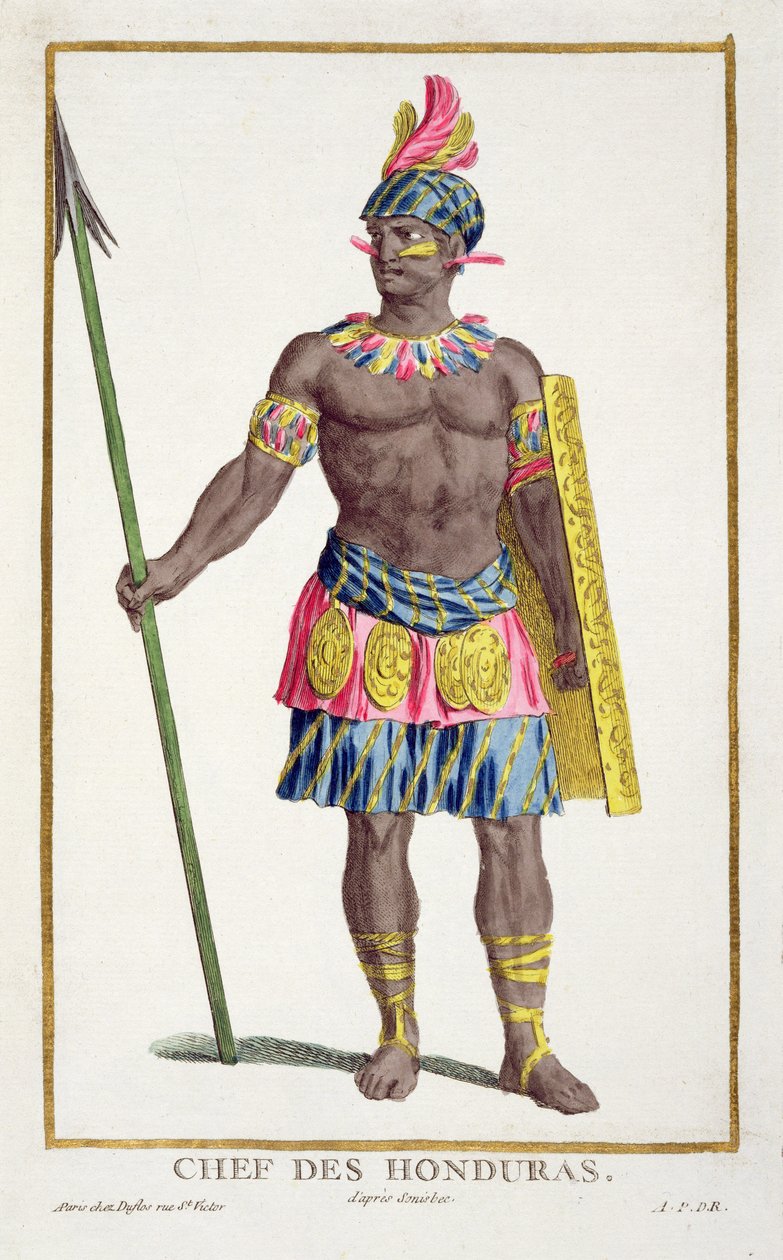 Chef for Honduranerne, 1780 af Pierre Duflos