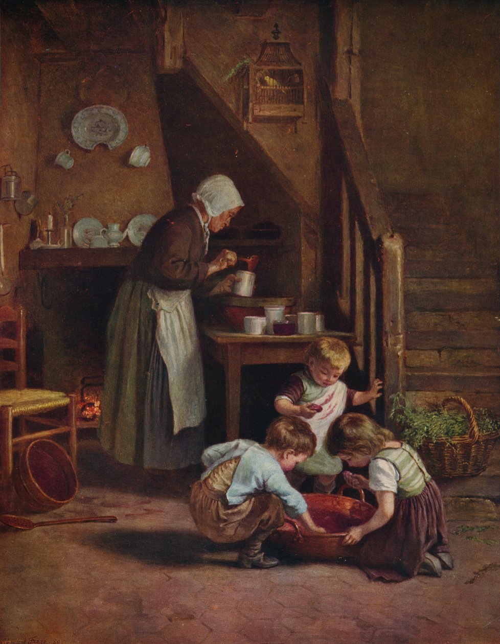 Making Jam, 1880, c1915 af Pierre Edouard Frere