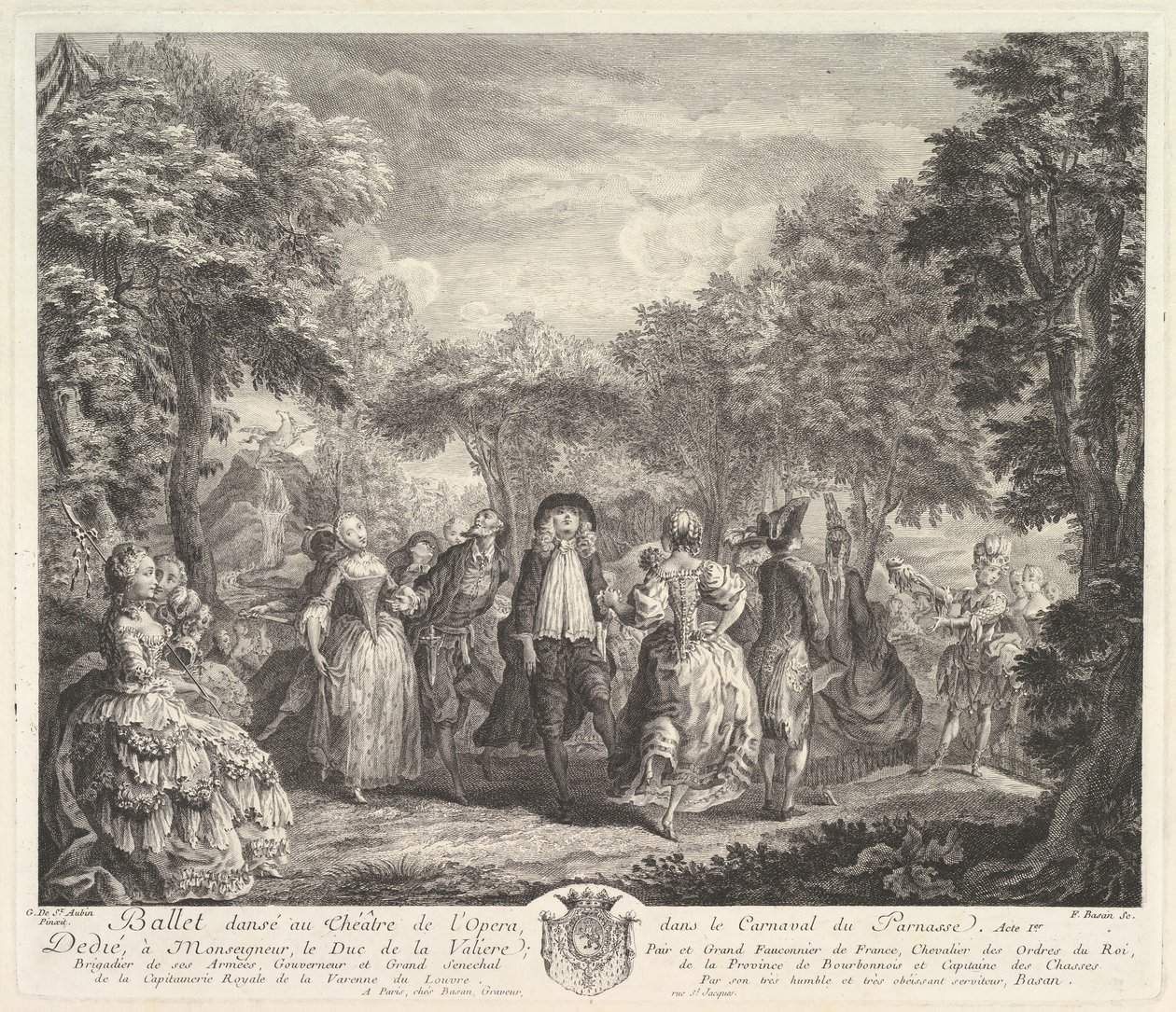 Karnevalet i Parnassus, 1761-62. af Pierre François Basan