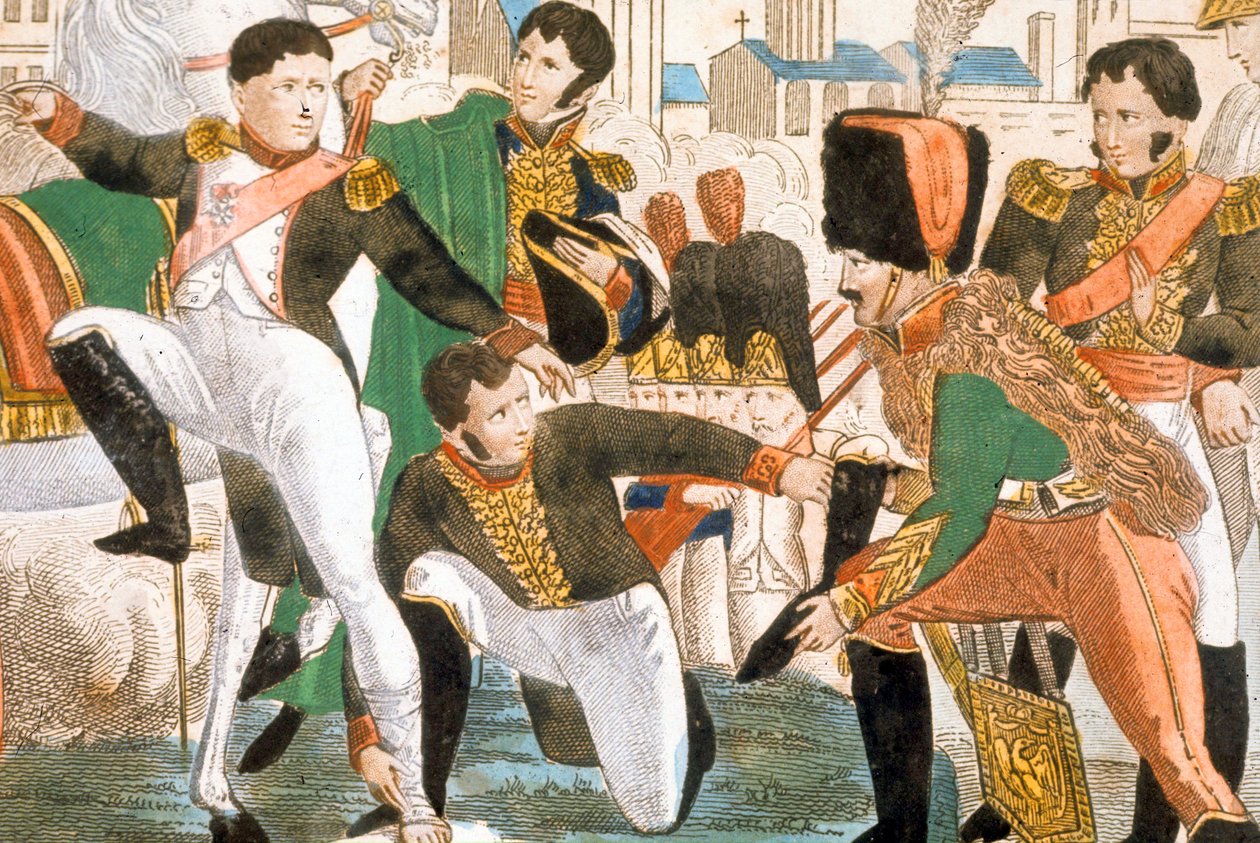 Napoleon I såret i Ratisbonne (1809) af Pierre Gautherot