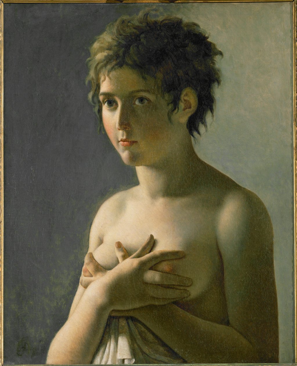 Buste af en ung pige ... af Pierre Guérin