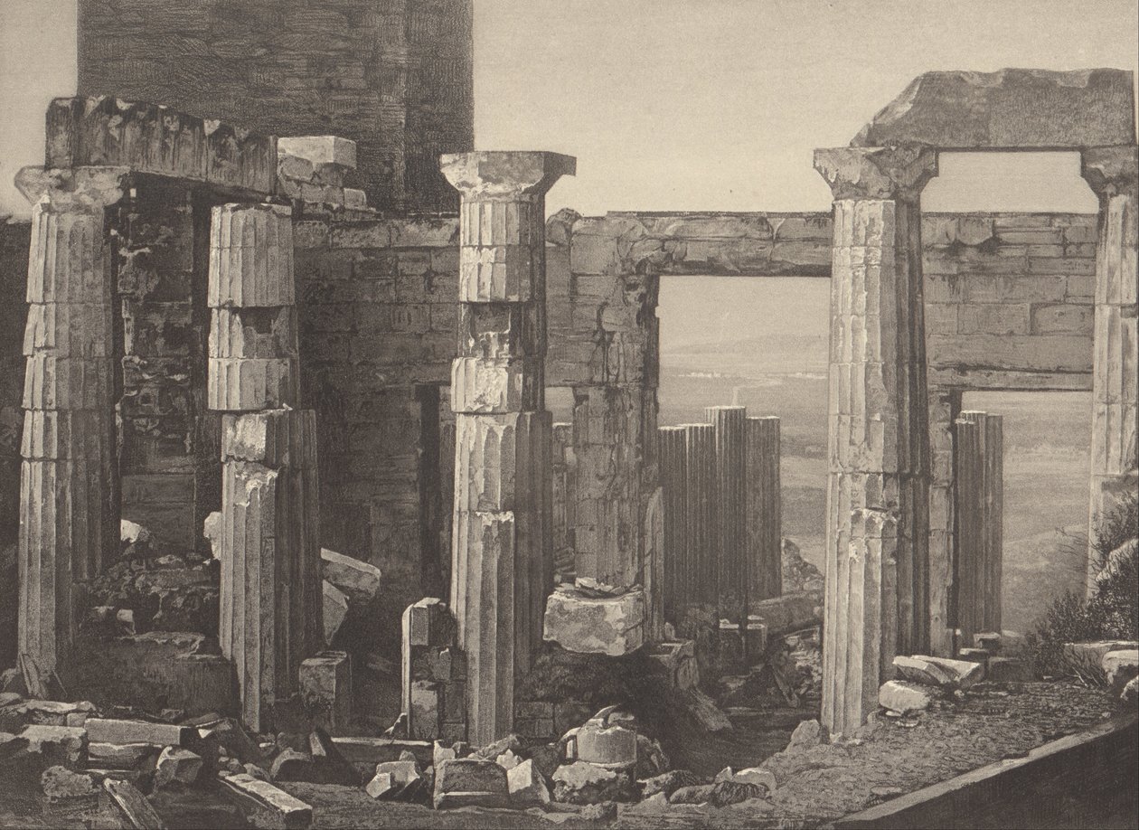 Grækenland. Propyleerne i Athen af Pierre Gustave Joly