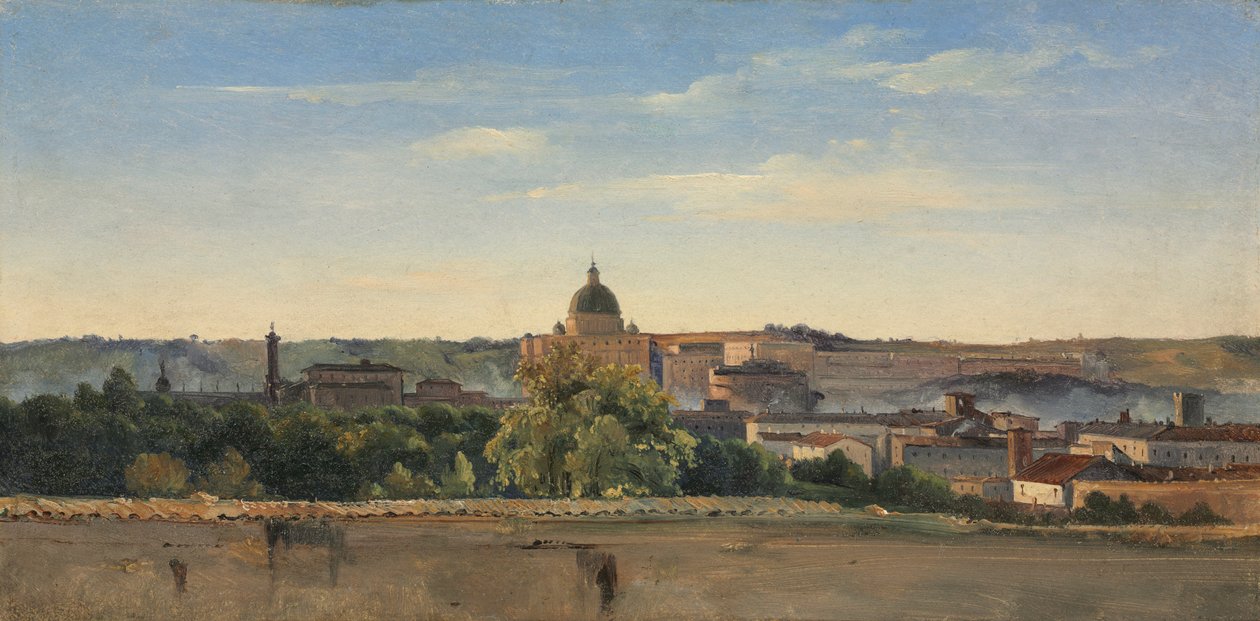 Udsigt over Rom, ca. 1782-1784. af Pierre Henri de Valenciennes