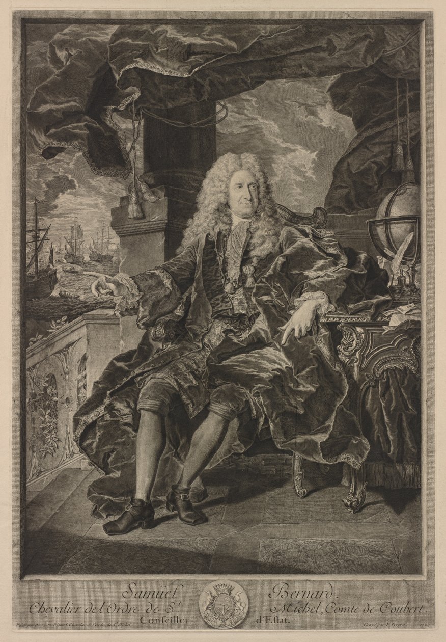Samuel Bernard. af Pierre Imbert Drevet