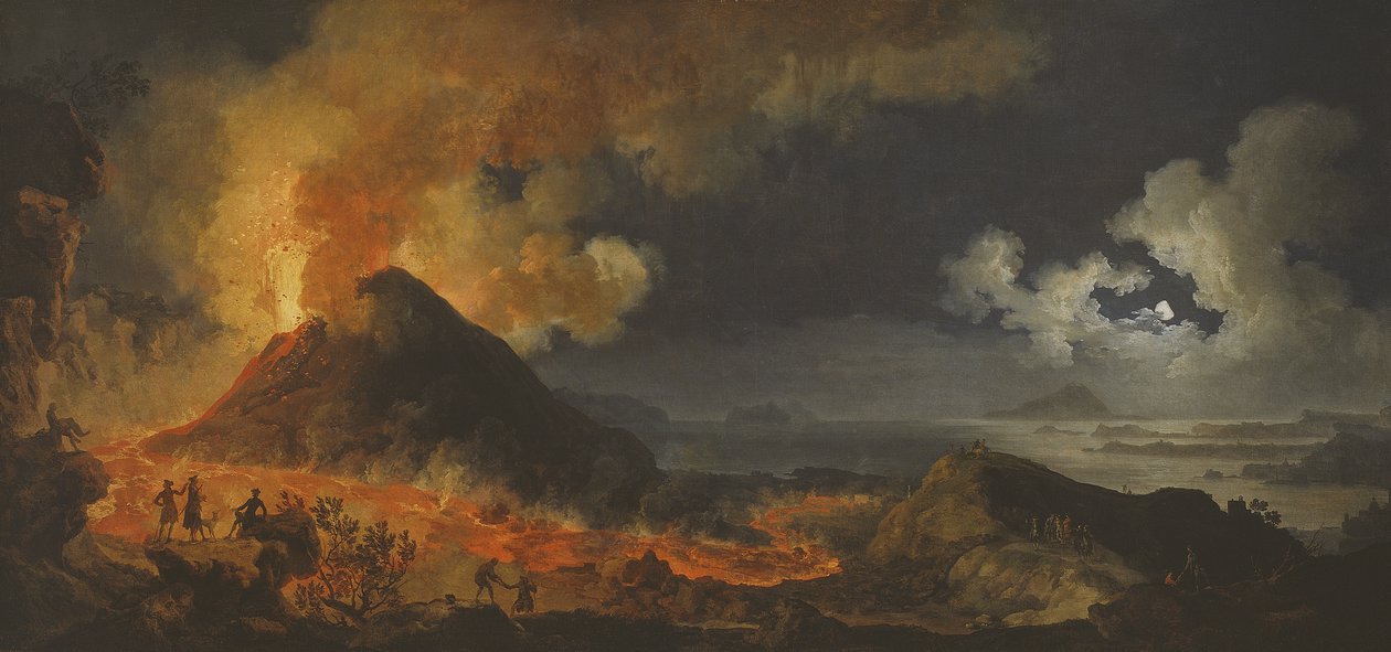 Vesuvs udbrud, 1771 af Pierre Jacques Volaire